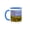 Blue/White, variant on 3drose, Harris Covered Bridge, Benton County, Oregon - Us38 Jmi0967 - Janis Miglavs, 11oz Two-tone Black Mug