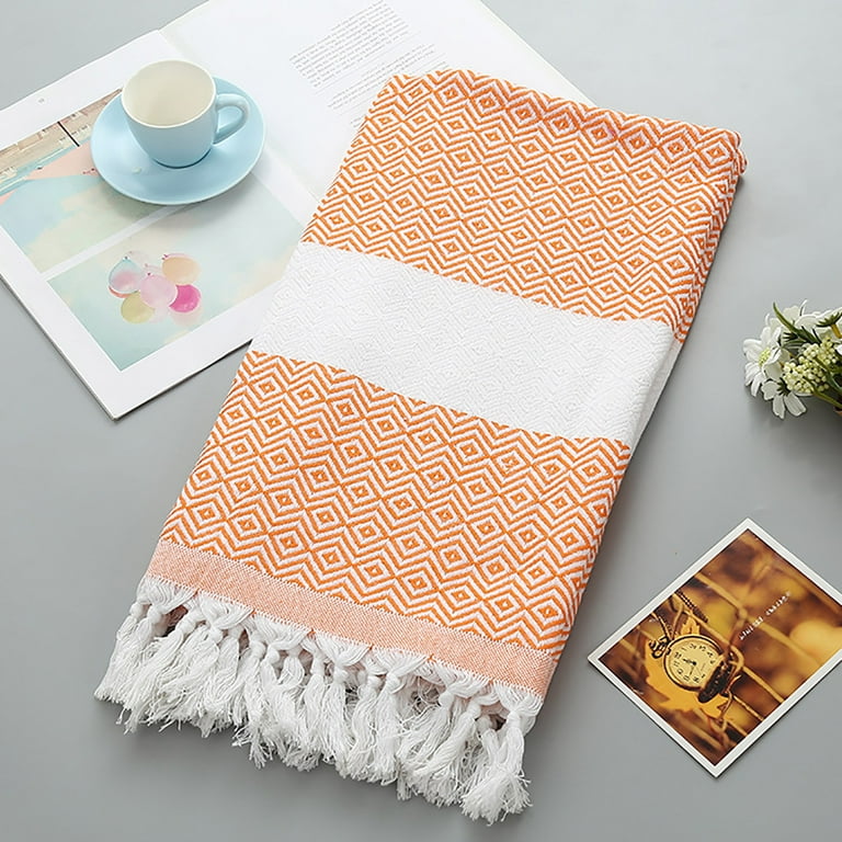 Eqwljwe Turkish Cotton Kitchen Tea Towels, Highly Absorbent Luxury Soft Quick Drying Dish Towel with Hanging Loop for Gym, Yoga, Bath, Sports