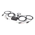 thumbnail image 1 of StarTech.com 2 Ports DisplayPort KVM Switch, 4K 60Hz, Compact Double Port UHD DP 1.2 USB de Bureau KVM Switch avec Câbles et Audio Intégrés de 4 Pieds, Alimenté par Bus et Commutation à Distance, MacBook ThinkPad - 4K KVM Switch avec Audio (SV211DPUA4K) - KVM / Audio Switch - 2 x KVM / Audio - Desktop, 1 of 6