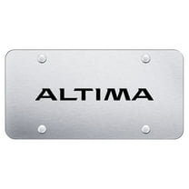 Nissan Altima Laser Etched Logo License Plate (Chrome)