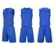 thumbnail image 1 of Conjuntos de camisetas sin mangas de cuello redondo para niños, conjunto de traje de fútbol de color sólido para juegos deportivos universitarios, partidos de rendimiento, uniformes de entrenamiento y, 1 of 5