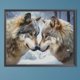 thumbnail image 3 of Pintura De Diamante 5D DIY Kit De Parejas De Lobo De Taladro Redondo Completo Decoración Del Hogar 50x40cm, 3 of 9