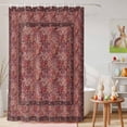 thumbnail image 6 of Shower Curtain Spring Flowers Shower Curtains for Bathroom Decor, Waterproof Polyester Shower Curtain Set with Hooks, Extra Long 72" x 78" Red Vintage Floral Bird, 6 of 9