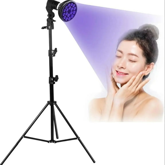 54W Tanning Lamp uv 450nm & 850nm Wavelength Professional Tanning Lamp Face and Body Home Sun Lamp Beauty and Skincare Tools