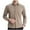 Khaki, variant on Stamzod Mens Winter Shirts Solid Color Long Sleeve Fleece Lined Button Up Shirt Men 2025 Trendy Fashion Officewear Business Casual Tops Gray B XXL