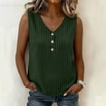 thumbnail image 5 of cocolona Summer Tank Tops for Women V Neck Sleeveless Button Striped Printed Shirts Casual Trendy Blouses, 5 of 6