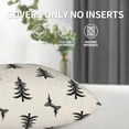 thumbnail image 5 of Christmas Pillow Covers 18x18 Set of 2, Black Chirstmas Tree Decorations Throw Pillow Covers Outdoor Winter Holiday Farmhouse Xmas Cushion Case Linen Square for Home Couch Sofa, 5 of 6