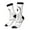 3 Black, variant on Cute Ghost Simple Drawing Pattern Sport Socks for Women and Men Crew Socks Sporty Calf Socks Casual Socks