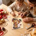 thumbnail image 4 of Cififendec Christmas Pearl Beaded Art Painting Kit, 7.87", Premium Christmas Winter Scene Framed Canvas for Sideboard Tabletop Presenting, 4 of 6