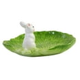 thumbnail image 3 of Tabletop Lettuce Platter W/Bunny Ceramic Spring Easter Rabbit 2929572, 3 of 3