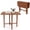 Walnut, variant on Furnibear Dining Table for 2-4 People, Walnut - Wood Dinner Table Rectangular Farmhouse Table Kitchen Table