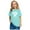Light Blue, variant on Piuwrlz 9 Years Girls Short Sleeve T-Shirt Teen Summer Printed T Shirt Black Cotton Crew Neck Shirt Top Black Size 9 Years