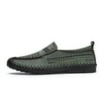 thumbnail image 4 of Spring Summer New Men's Casual Hollow Loafers Slip On Breathable Leather Flats Boat Shoes Driving Shoes Moccasins Comfort Walking Shoes, 4 of 16