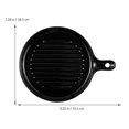 thumbnail image 3 of Ceramic Handle Plate Black For Kitchen Supply Home 1Pcs 9.3X7.3In, 3 of 8