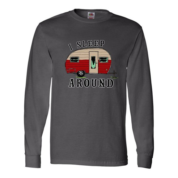 Inktastic I Sleep Around Stylish Camper Long Sleeve T-Shirt