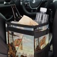 thumbnail image 6 of Columbus Day Foldable Car Trash Can with Lid, Leak-Proof, and Hanging Storage Bag - Trash Can for Car and Car Trash Bin, 6 of 6