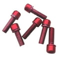 thumbnail image 2 of 6 Pieces Road Bike Disc Brake / Handlebar Stem Screw M5x18 - Red, 22.5mm, 2 of 6