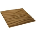 thumbnail image 6 of Ekena Millwork 19 5/8"W x 19 5/8"H Ripple EnduraWall Decorative 3D Wall Panel, Bright Coat Gold (12-Pack for 32.04 Sq. Ft.), 6 of 6