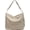 B-beige, variant on Puffer Tote Bag Women Quilted Shoulder Crossbody Handbag Lattice Nylon Padded Hobo Cotton Puffy Purse Casual Satchel