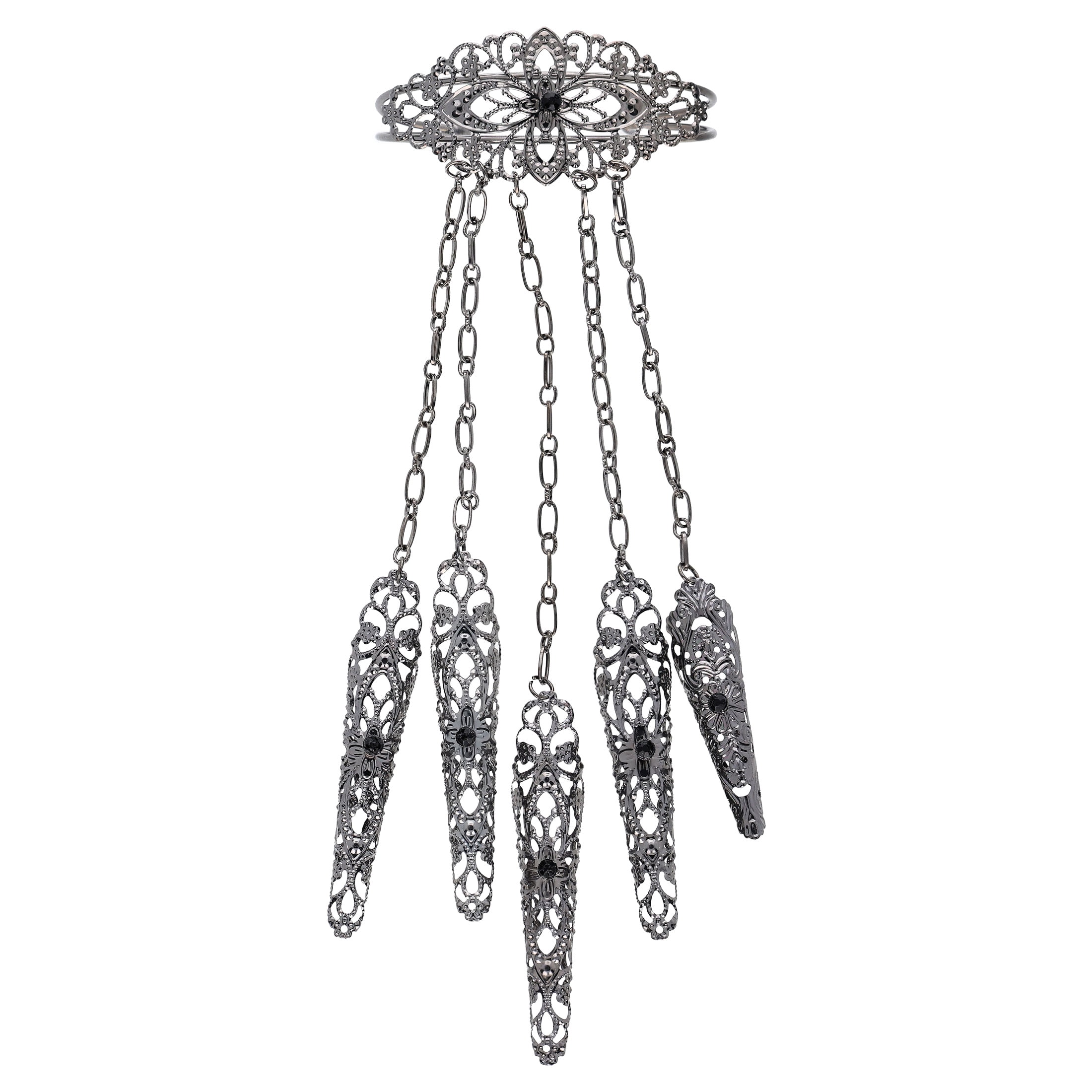 Gothic Bracelet Costume Accessory for Adults, Silver, Halloween by Way To Celebrate