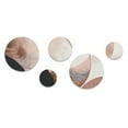 thumbnail image 2 of Designart "Boho Half Circles in Rose Gold II" Abstract Metal Wall Art Set of 5 Piece, 2 of 5