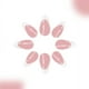 thumbnail image 5 of Uñas postizas, uñas postizas, regalos para mujeres, tamaño mediano, diseño minimalista, uñas francesas con brillo en polvo, uñas modernas, desmontables y usables, parche para uñas 24PSC, 5 of 5