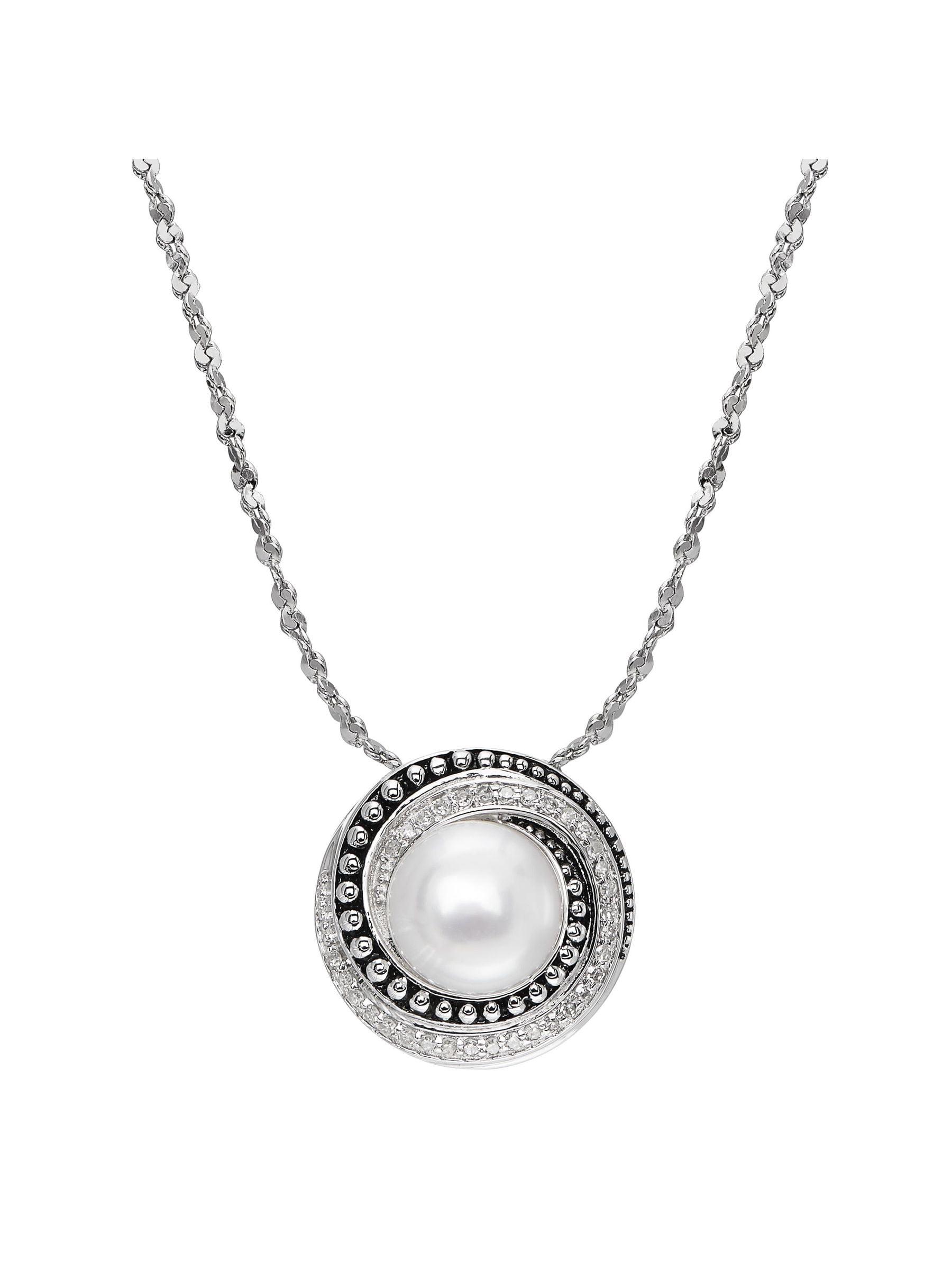 Ross-Simons 8.5-9mm Cultured Pearl Mermaid Pendant Necklace in 