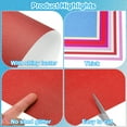 thumbnail image 3 of Uxcell Papier Cartonné Pailleté, Papier Scintillant 250 G/m2 Lot de 10 Format A4 Rouge Vif, 3 of 6