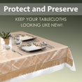 thumbnail image 2 of DELUXE Super Clear Heavy Duty Wide Tablecloth Protector, Oval 60" x 108", 2 of 3