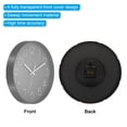 thumbnail image 4 of Uxcell 12" Wall Clock Battery Operated Silent Non Ticking Round Clock, Gray, 4 of 6