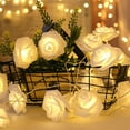 thumbnail image 6 of Sinhoon LED Rose Flower String Lights, 7.2 ft Flower Fairy String Light 20 LED Garland Lights for Romantic Mother's Day Decoration Holiday Party Wedding, Valentine's, Birthday, Christmas, 6 of 8