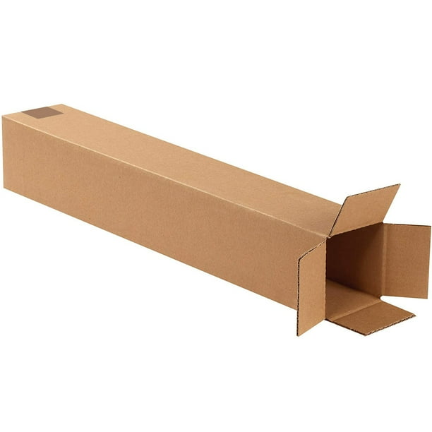 24x4x4 Box Tall Corrugated Cardboard Boxes Bundle of 30 Tall Tube