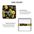 thumbnail image 5 of Tissue Bees and Sunflowers Box Cover Holder, Square by Xecao - Leather Decorative Organizer for Tabletop, Bathroom, Car, Office, 5 of 8