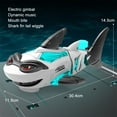 thumbnail image 4 of bedienty Swim Water Robotic Fish For ABS Interactive Flipazoo Toy Exciting Robotic Fish Automatic Collision Retreating Shark Gray AA batteries, 4 of 6