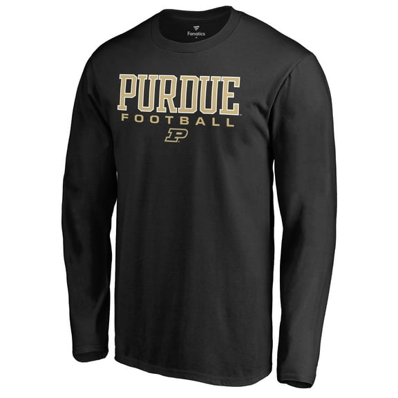 Men's Black Purdue Boilermakers Team Unity Football Long Sleeve T-Shirt