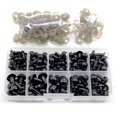 thumbnail image 2 of 100 Uds 10mm ojos de muñeca accesorios plástico negro felpa ojos de seguridad Amigurumi para juguetes 6mm 8mm 12mm DIY juguete divertido ojos Animal Dengxun unisex, 2 of 2