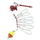 thumbnail image 2 of Hebilla de bloqueo de pesca con carrete, candados de peces vivos de acero inoxidable, flotadores de cinturón, larguero de pesca, color rojo, 2 of 14