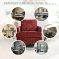 thumbnail image 5 of Homefun Mid Century Chenille Accent Chair Reading Armchair Pillow Wood Legs Living Room Bedroom Apartment, 5 of 6