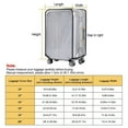 thumbnail image 4 of 1 Pcs 24inch Luggage Cover, Travel Waterproof Transparent Clear PVC Luggage Cover Suitcase Protector, 4 of 15