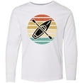 thumbnail image 3 of Inktastic Kayaking Gift Retro Kayak Boating Long Sleeve Youth T-Shirt, 3 of 5