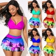 thumbnail image 2 of Ladies Women Bikini Swim Skirt Set Swimsuit Holiday Beachwear Swimming Costume -, 2 of 14
