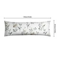 thumbnail image 6 of Floral Body Pillow Cover – Soft & Breathable, Hidden Zipper, 20"x54", Vintage Wildflower & Botanical Print with Butterflies & Bees – Gift for Side Sleepers, Pregnancy, Farmhouse Decor, 6 of 7