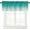 Turquoise, variant on Curtain Valance for Windows Purple and Grey Ombre Rod Pocket Valance Window Treatments 1 Panel Gradient Gradual Color Short Curtains for Kitchen Windows Bathroom Bedroom 54x18 inch