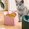 thumbnail image 4 of Cuenco de comida para gatos elevado inclinado - Cuencos de cerámica antivómitos - Poco profundo, 4 of 5
