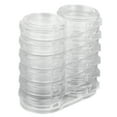thumbnail image 1 of Dekaim - 6 recipientes para cuentas de joyería, extraíbles, apilables, transparentes, 6 capas, 12 rejillas, para decoración de uñas, caja de almacenamiento de plástico para joyería, 1 of 5