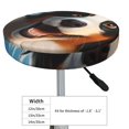 thumbnail image 4 of Balery Playful Smile Cute Dog Fundas de asiento para taburete de bar redondo de tela de terciopelo ajustables que protegen de arañazos y manchas para sillas de 14 a 17 pulgadas.-12 inch, 4 of 7