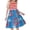 Blue, variant on Girls Patriotic Fireworks Dress Red White Blue Striped Tiered Sleeveless 4th of July Sundress for Kids & Pre-Teen,Size 3 T