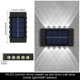 thumbnail image 4 of Wosthever 2 piezas de Patio, luz Solar recargable, camino, valla, lámpara de pared, luces de cubierta, accesorios de iluminación para Iluminación y accesorios 10LED blanco, 4 of 6