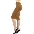 thumbnail image 1 of Women & Plus Ponte Knit Basic Knit Pencil Midi Skirt, 1 of 4