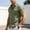 B_ Army Green, variant on YLSDY Men's Linen-Blend Short Sleeve Shirt, Button-Down Collared Top, Lightweight Casual Style for Summer White XXXL